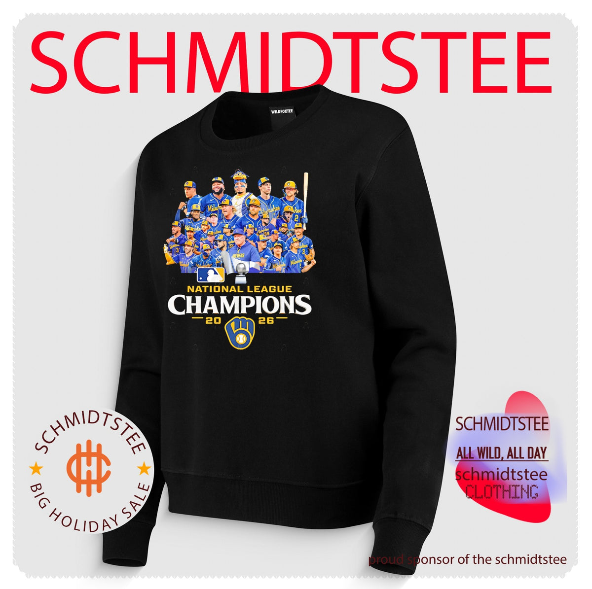 Milwaukee Brewers Baseball 2026 National League Champions Roster shirt
