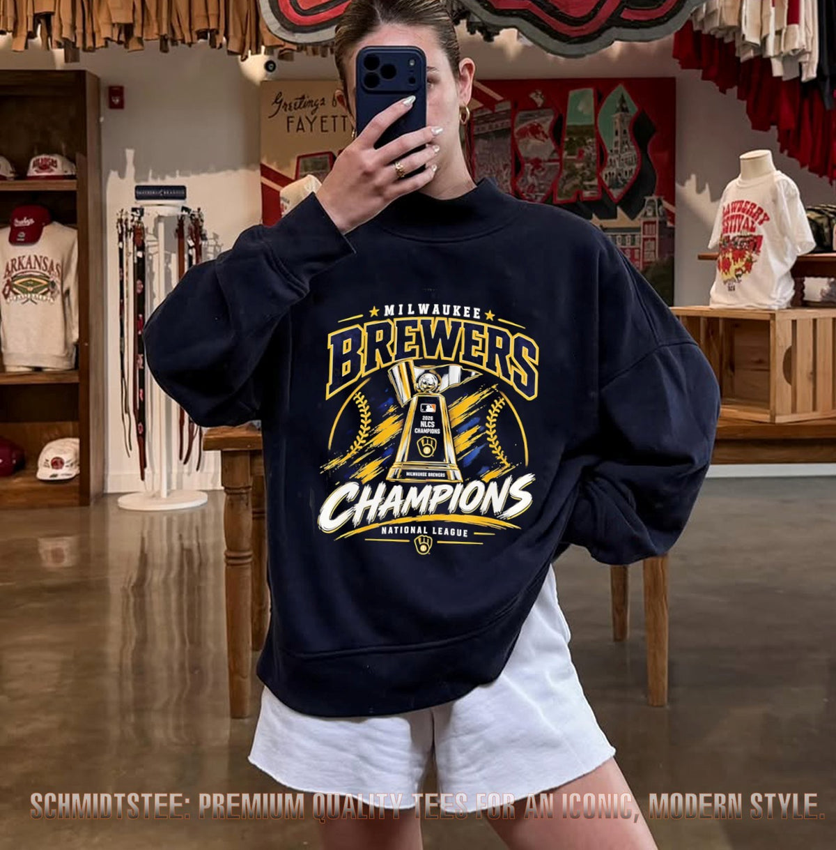 Milwaukee Brewers NLCS National League Champions 2026 trophy shirt
