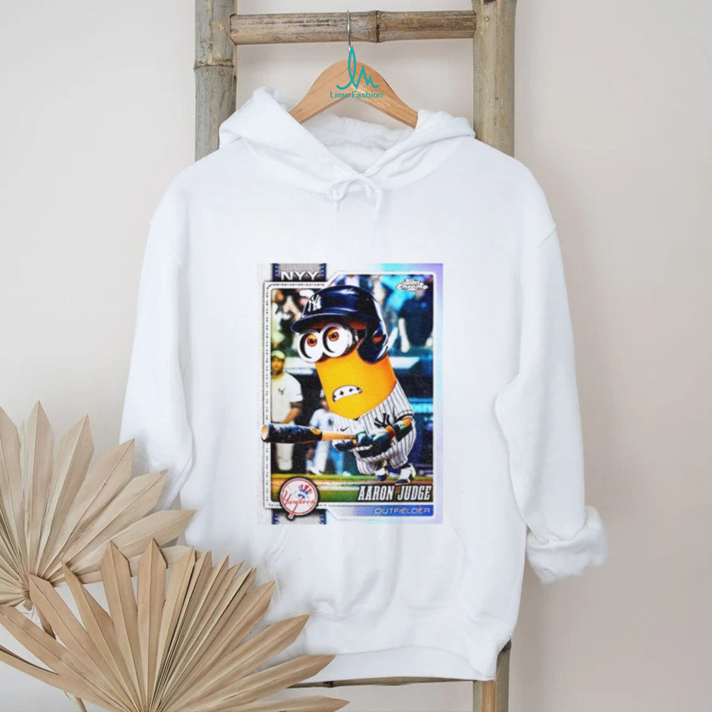 Minion Aaron Judge New York Yankees baseball Topps Chrome Card shirt