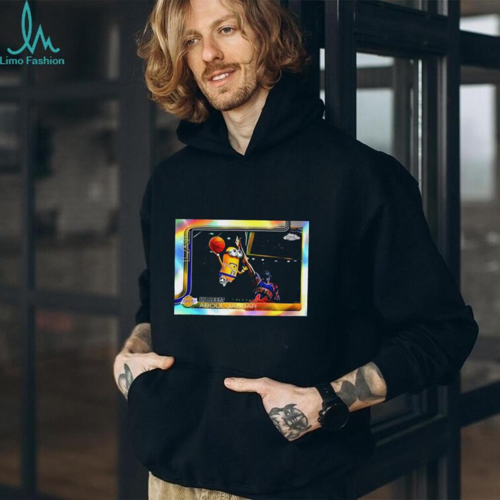Minions NBA 2025 26 Kareem Abdul Jabbar basketball card shirt