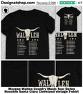 Morgan Wallen Country Music Tour Dates Houston Santa Clara Cleveland vintage shirt