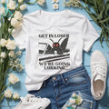 Mothman Car Get In Loser We’re Going Lurking Funny Cryptid Meme shirt