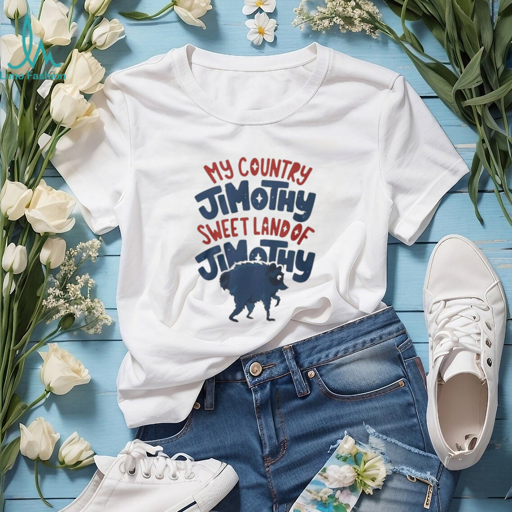 My Country Jimothy Sweet Land Of Jimothy Raccoon Shirt