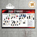 NBA Miami HEAT Full 2026 2027 Schedule Home Decor Poster Canvas