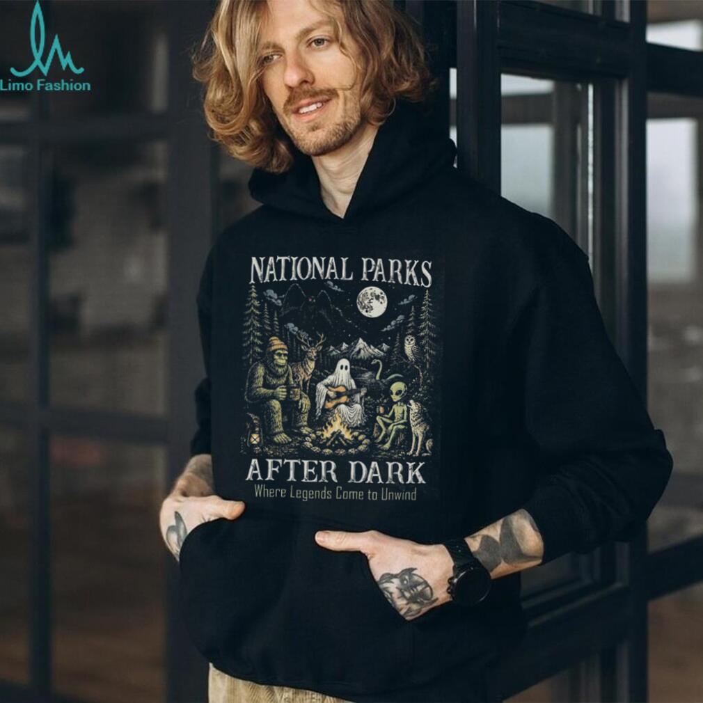 National Parks Bigfoot Ghost Alien Camping Nature Shirt