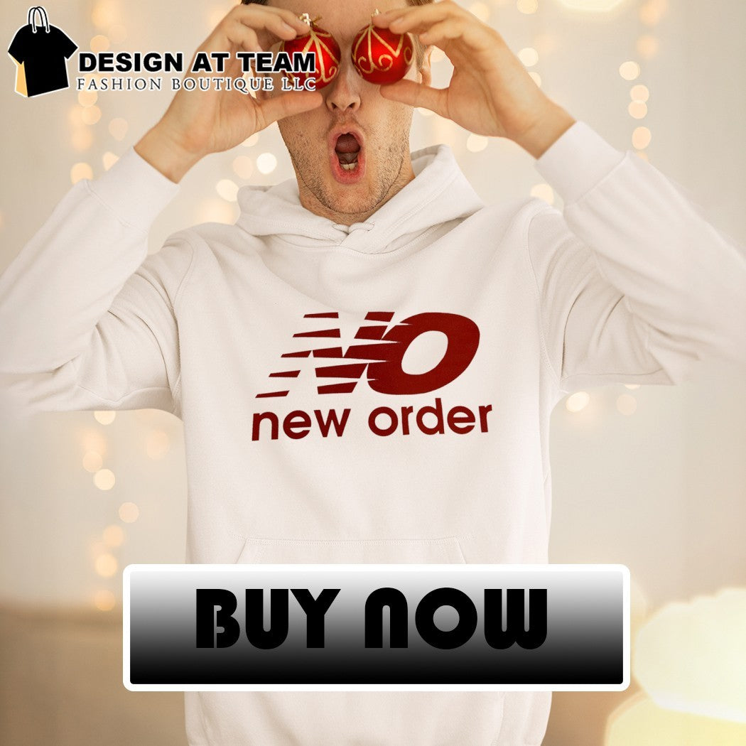 New Order band merch red logo apparel new order shirt