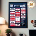 New Orleans Pelicans NBA 2026 2027 Schedule Home Decor Poster Canvas