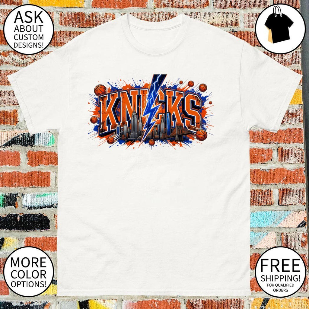 New York City Basketball Skyline Lightning Knicks Buzzer-Beater NBA Finals Historic 2026 shirt