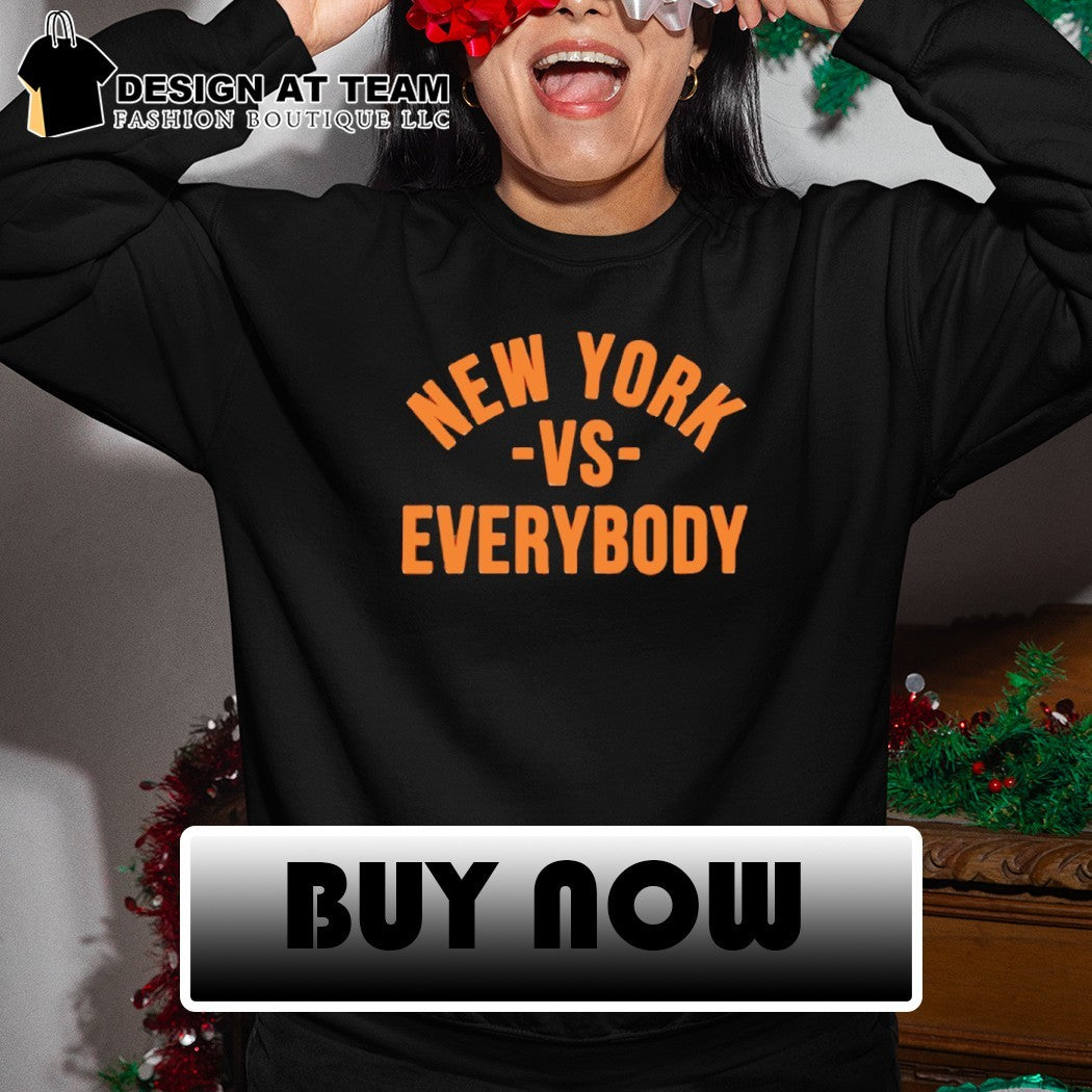New York Vs Everybody Graphic Knicks Champion shirt
