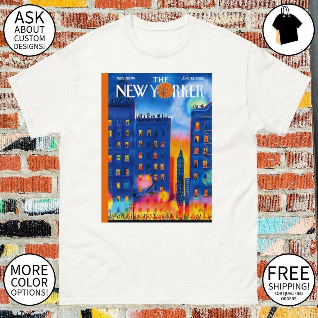New Yorker cover celebrating the Knicks’ historic Game Four win shirt