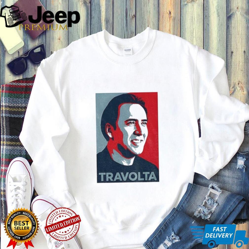 Nicolas Cage Parody Poster Art Travolta Shirt