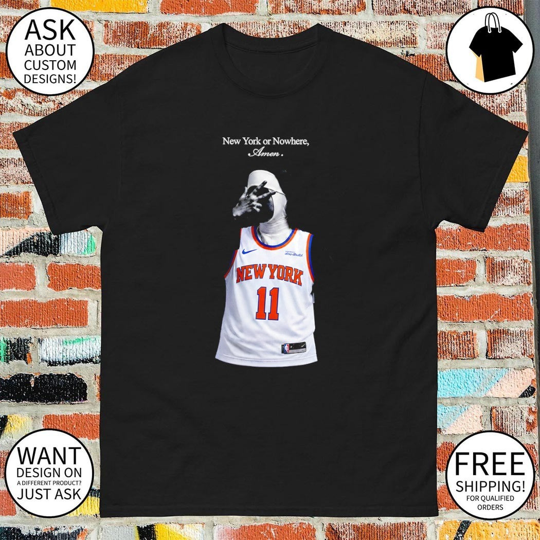 Nun Jalen Brunson 3 point New York or Nowhere Amen 2026 shirt