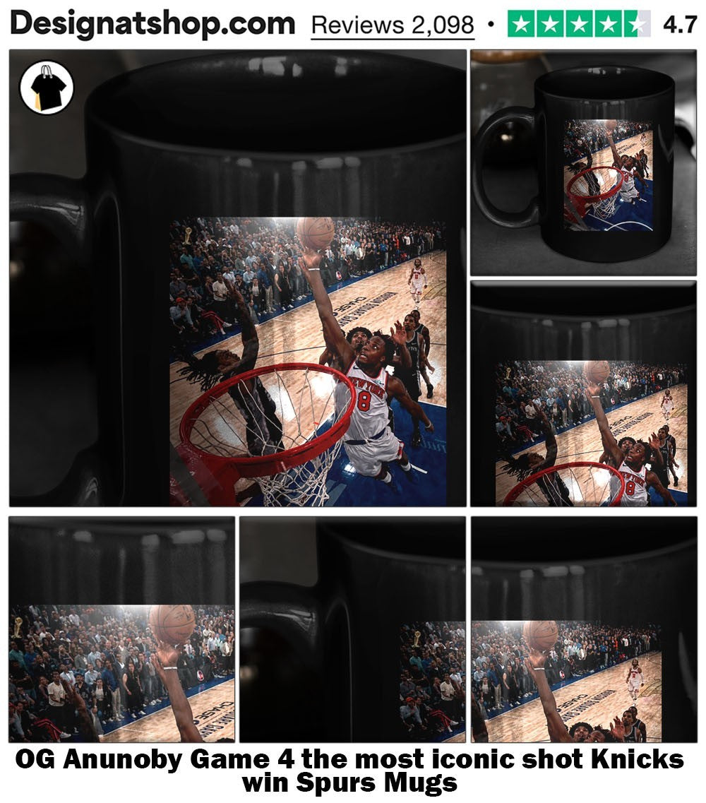 OG Anunoby Game 4 the most iconic shot Knicks win Spurs shirt