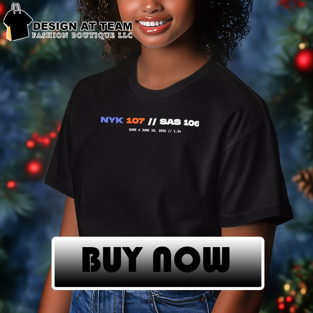 OG Anunoby NYK 107 106 SAS Basketball Championship Greatest NBA Playoffs Game 4 shirt