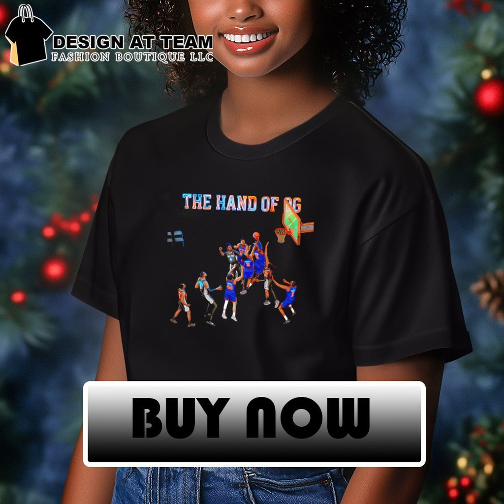 OG Anunoby Tip-In The hand of OG Finals NBA Knicks champions shirt