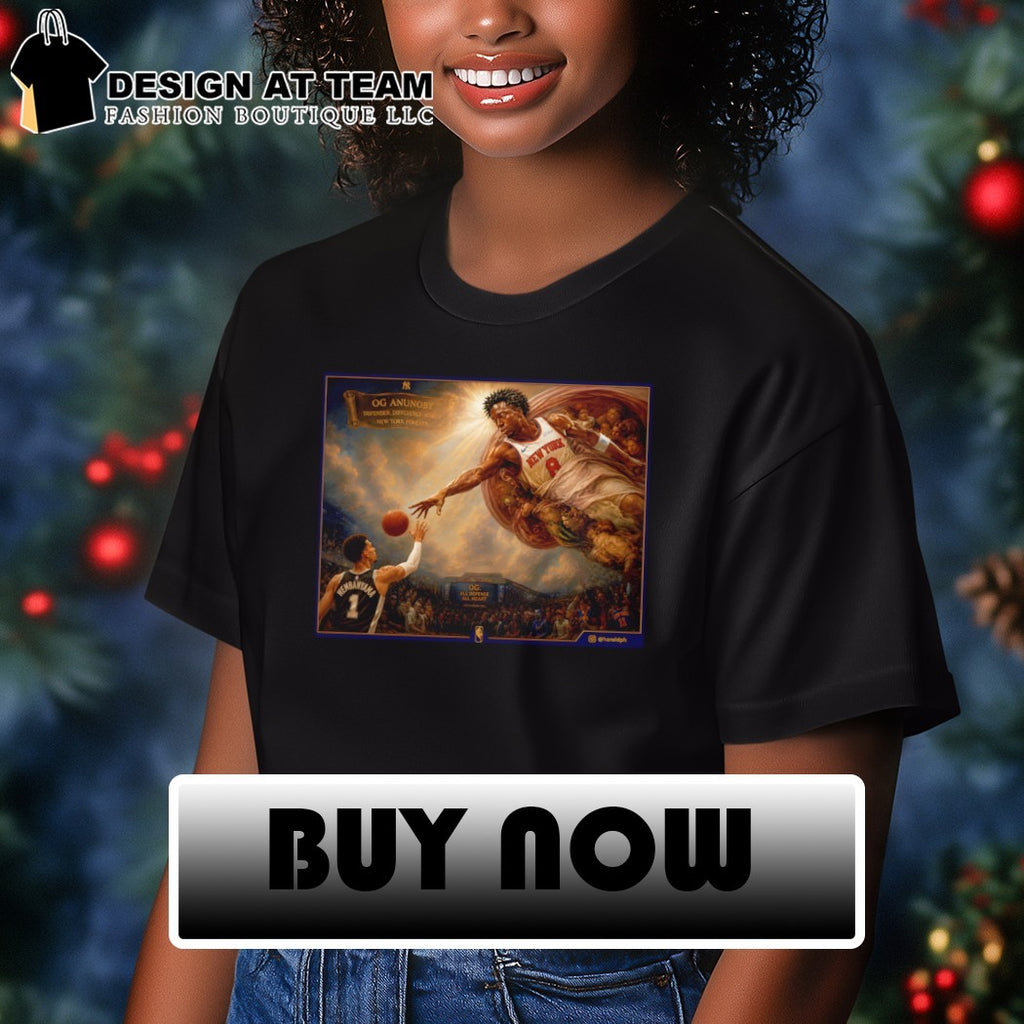 OG Anunoby vs Victor Wembanyama The Creation of Adam Basketball NBA 2026 shirt