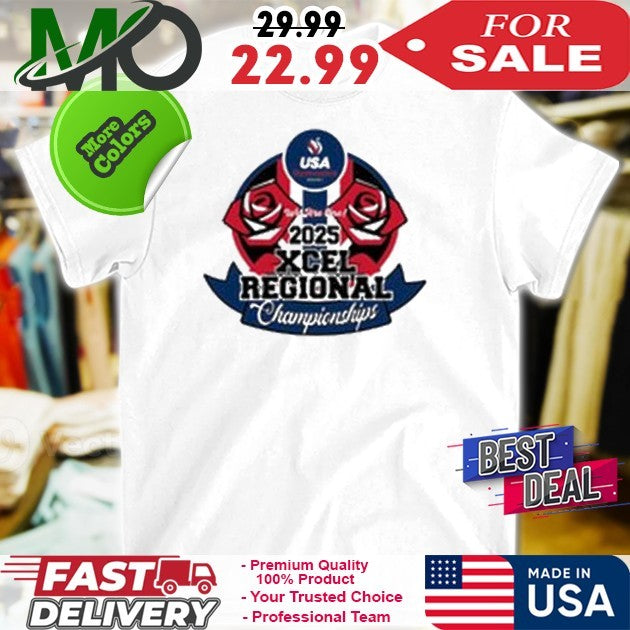 2025 Xcel Regional Championships Gold-Sapphire Shirt