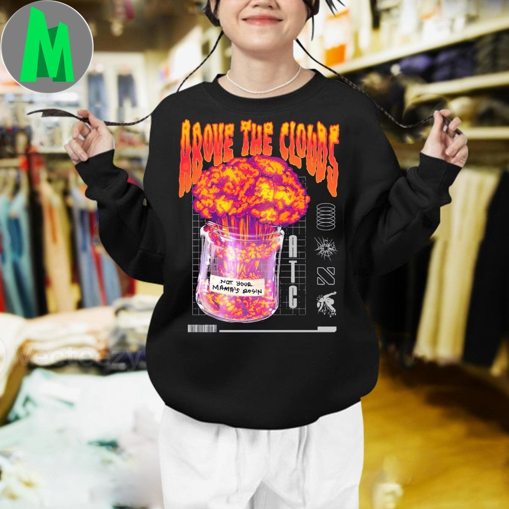 Above The Clouds Mushroom Cloud Lab Graphic T-Shirt