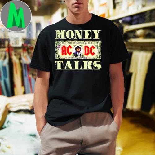 Acdc Money Talks Rock Band Dollar Shirt