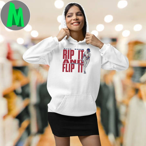 Alec Bohm Rip It and Flip It Philadelphia Phillies Baseball T-Shirt