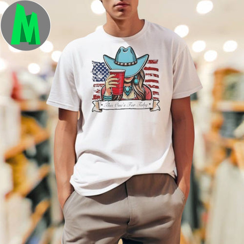 American Cowgirl This One’s For Toby Independence Day Graphic T-Shirt
