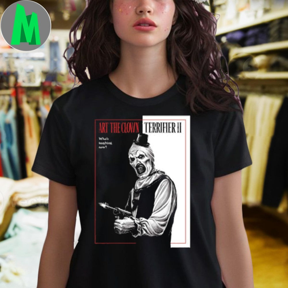 Art the Clown Terrifier Horror Movie Graphic T-Shirt