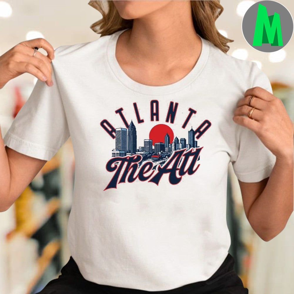 Atlanta Georgia USA The A T-Shirt City Skyline Graphic Tee