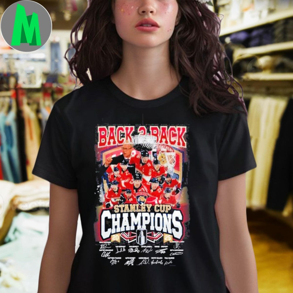 Back 2 Back Florida Panthers Stanley Cup Champions Shirt