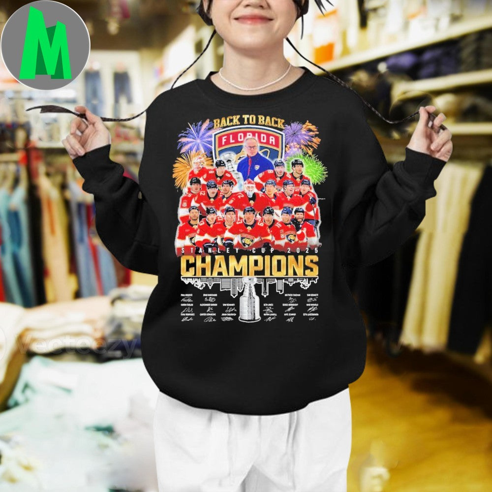 Back To Back Florida Panthers Stanley Cup 2025 Champions Shirt