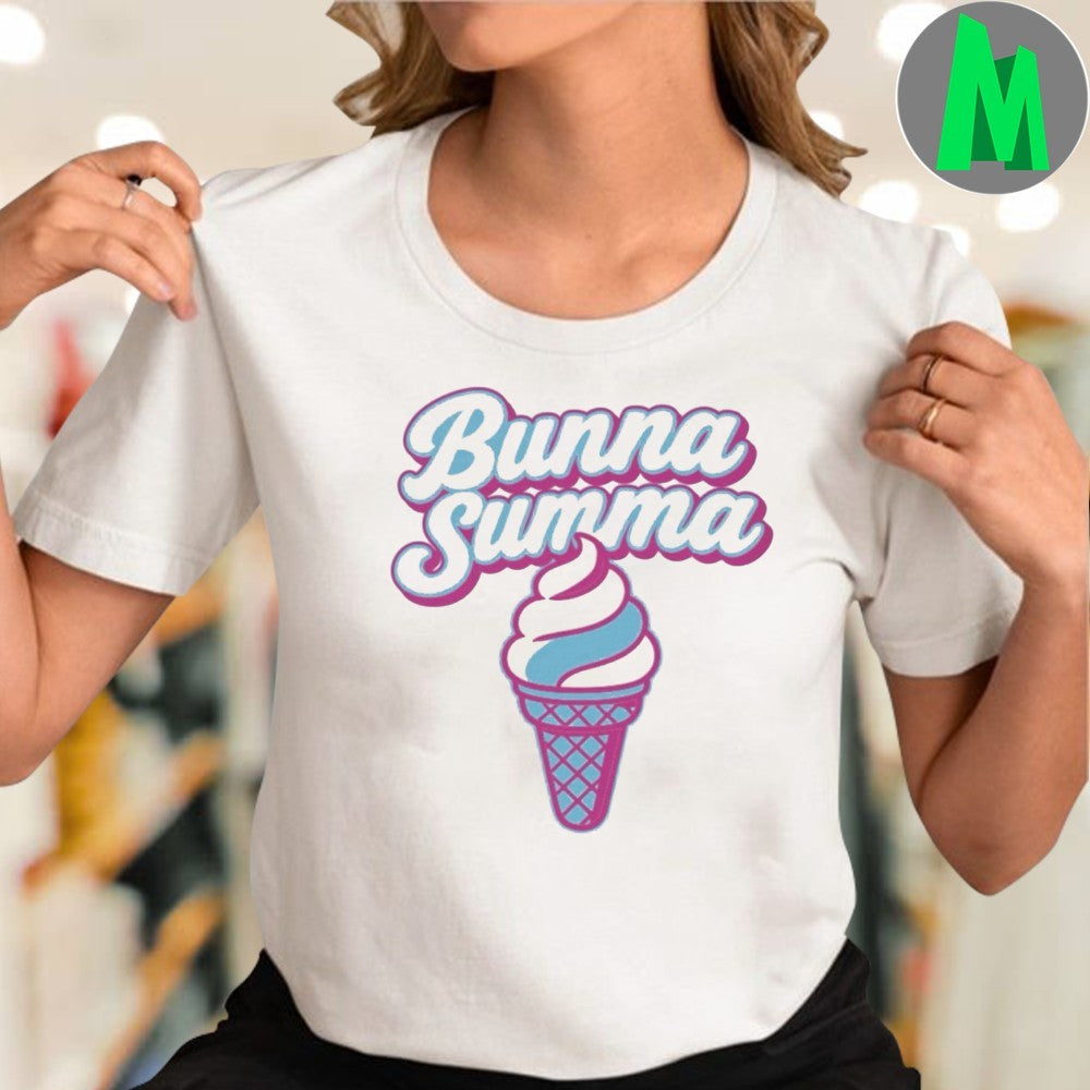 Bunna Summa Ice Cream Cone Graphic Ladies T-Shirt