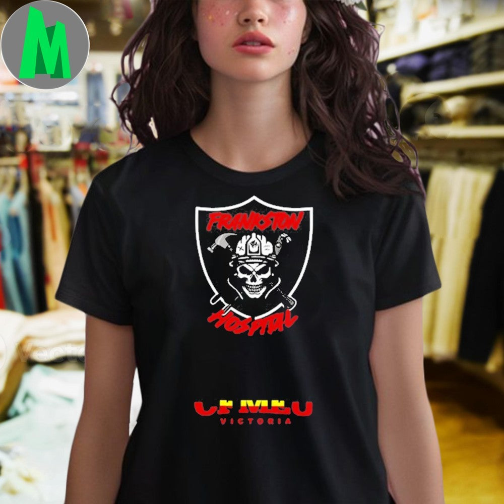 CFMEU Frankston Hospital Skull Hammer Graphic T-Shirt