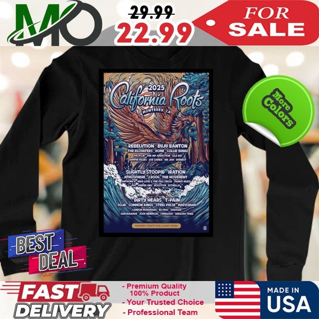California Roots Festival 2025 Poster Shirt