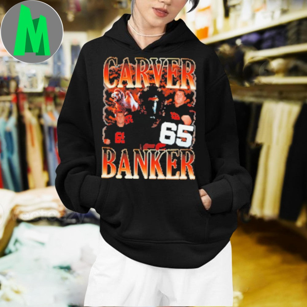 Carver Banker Number 65 Football Vintage Shirt