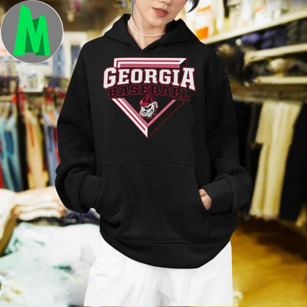 Champion Georgia Bulldogs Baseball T-Shirt NCAA College Sports Fan Apparel Red Team Graphic Tee