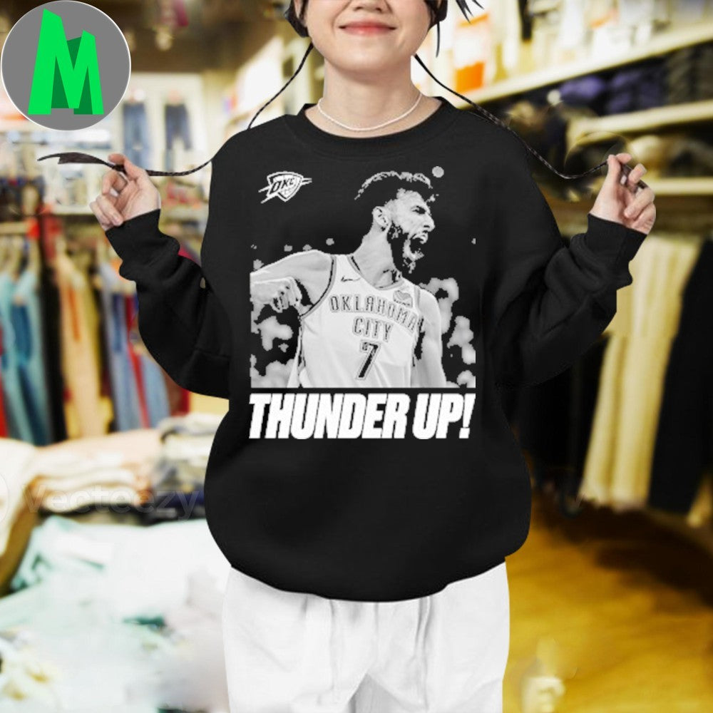 Chet Holmgren Thunder Up! OKC 2025 NBA Finals Champions Graphic T-Shirt