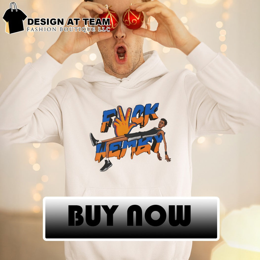 Cry Wemby Fuck Wemby 3 points hand sign Knicks winner shirt
