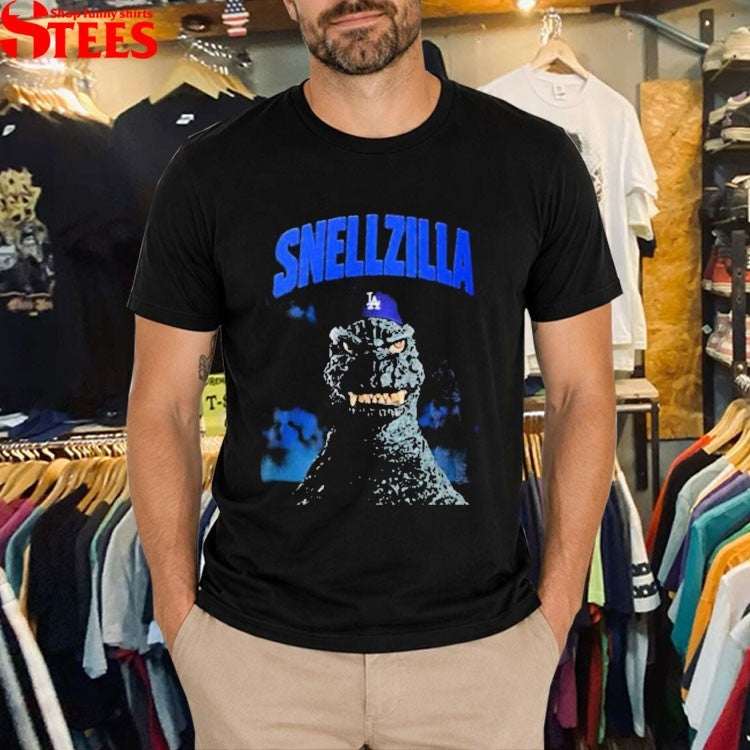 Dodgers Snellzilla Godzilla T-shirt