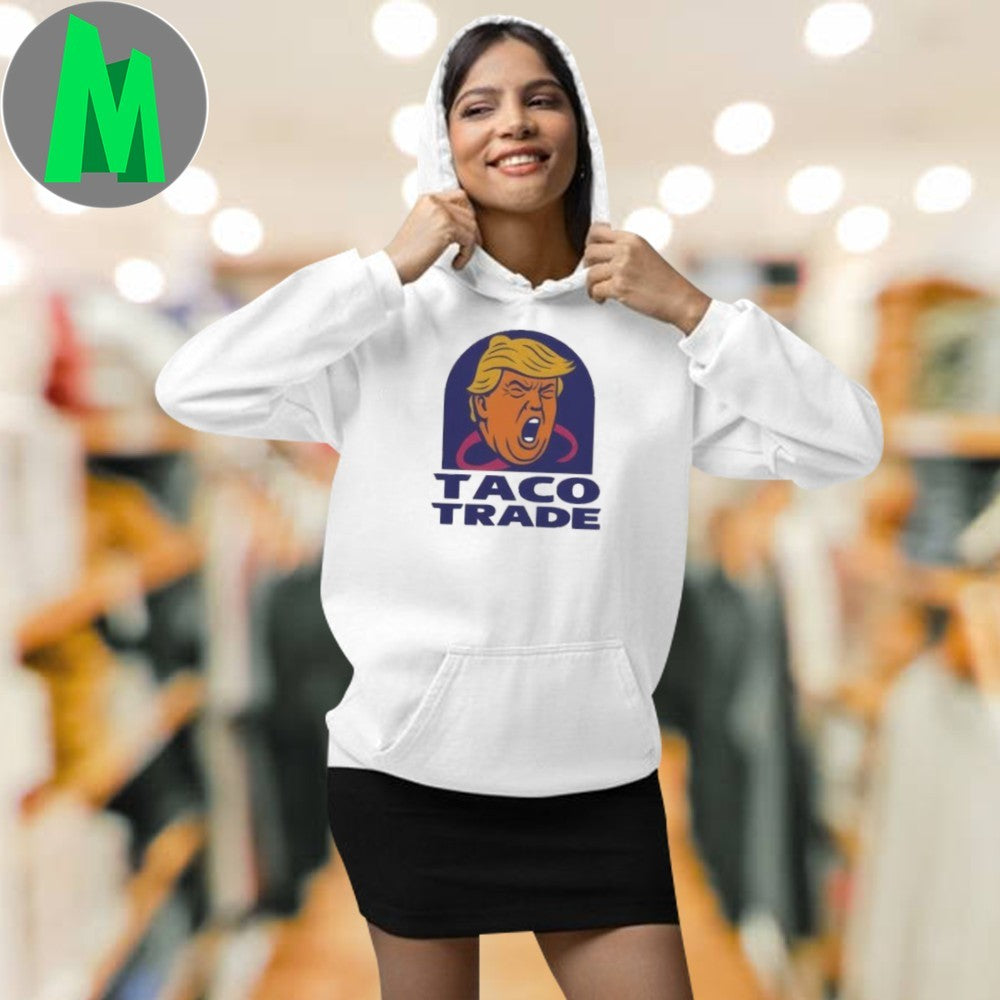 Donald Trump Taco Trade T-Shirt Political Satire Graphic Tee Funny Humorous Anti-Trump Apparel White