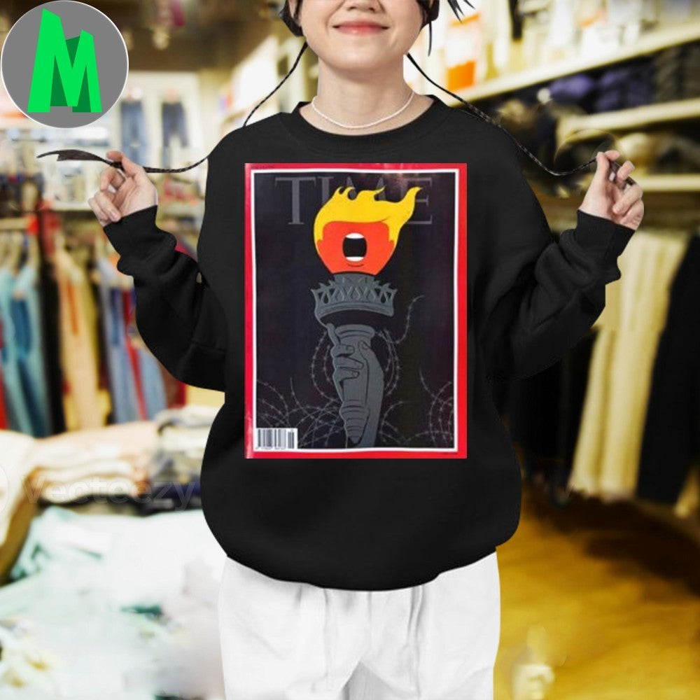 Donald Trump Time Magazine Cover Torch Graphic T-Shirt