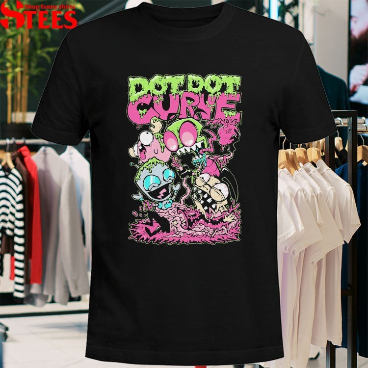 Dot Dot Curve Zim Did It T-shirts