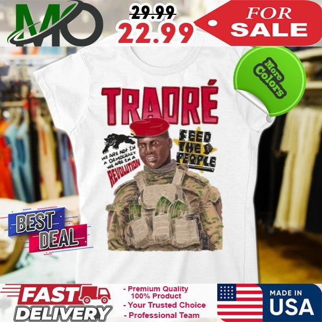 Feedtheppl Merch Revolution Ibrahim Traoré Shirt