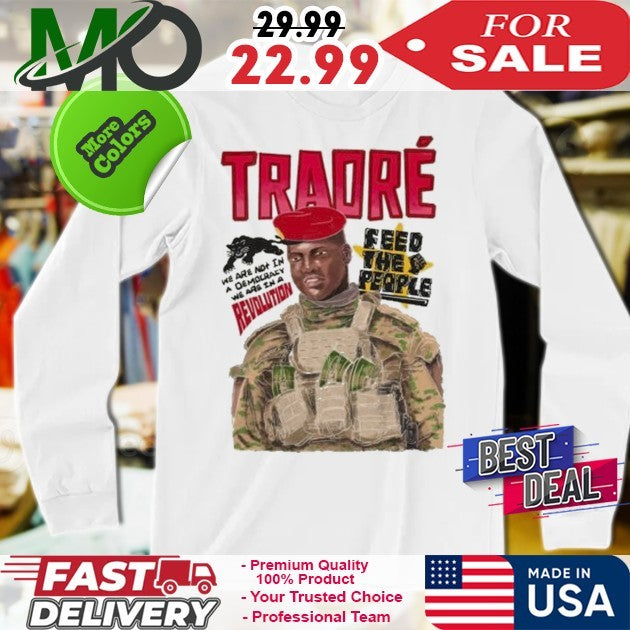 Feedtheppl Merch Revolution Ibrahim Traoré Shirt