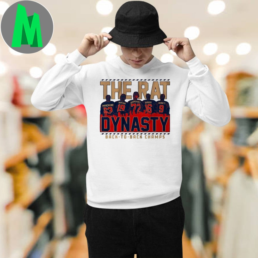 Florida Hockey The Rat Dynasty Back-To-Back Champs T-Shirt