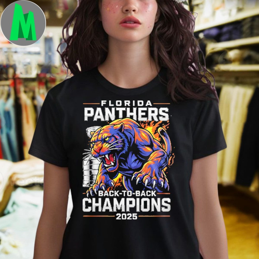 Florida Panthers Back-To-Back Champions 2025 Stanley Cup Shirt
