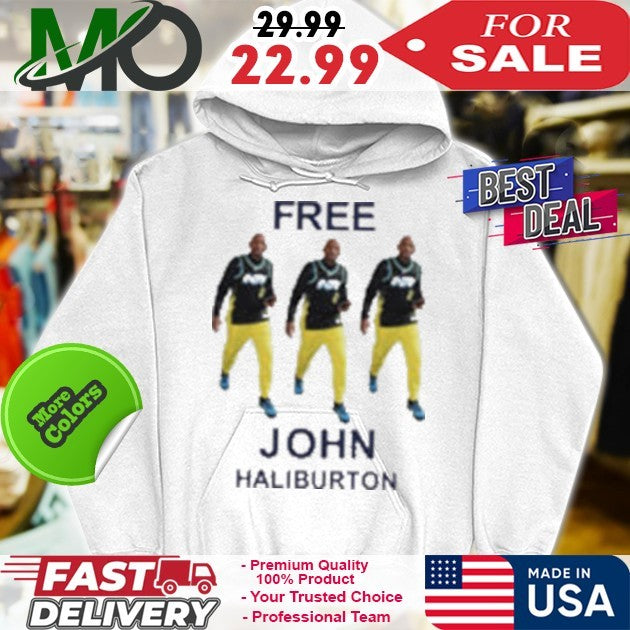 Free John Haliburton Basketball Sports Fan Graphic T-Shirt