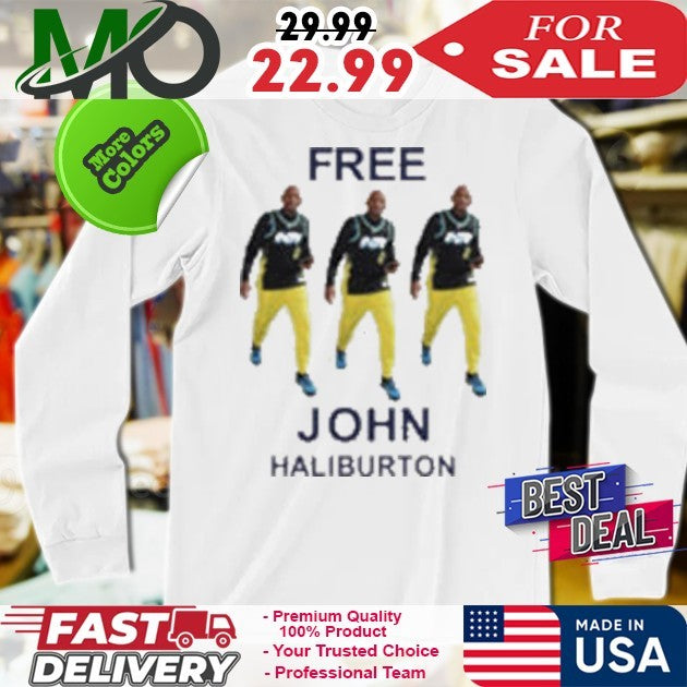 Free John Haliburton Basketball Sports Fan Graphic T-Shirt