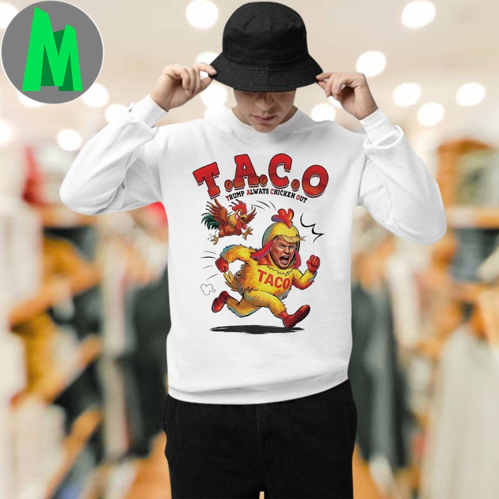 Funny Political Anti-Trump Graphic Tee Trump Chicken & T.A.C.O. Satire Shirt