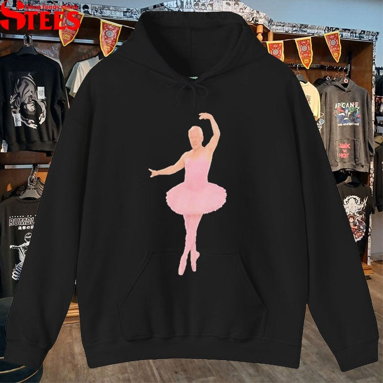 Geddy Lee Wearing Pink Ballerina Alex Lifeson T-shirt
