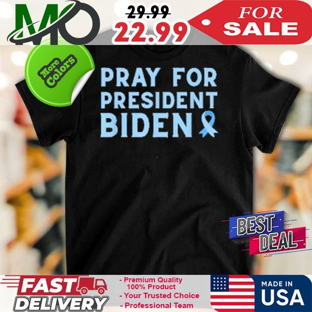 God Bless Biden Prayers Prostate Cancer Awareness Ribbon Shirt