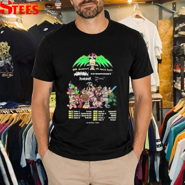 Gwar 40th Anniversary With Special Guests Tour Eye T-shirts